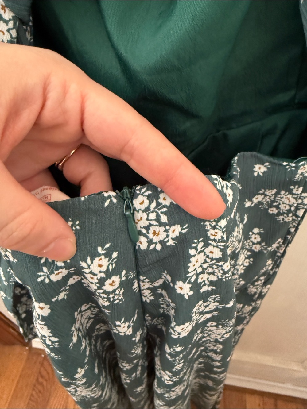 Showpo Australian Brand Floral Square-Neck Wide-Leg Jumpsuit Pockets - Picture 6 of 7